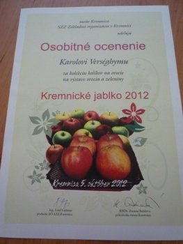 Výstava Kremnické jablko 2012